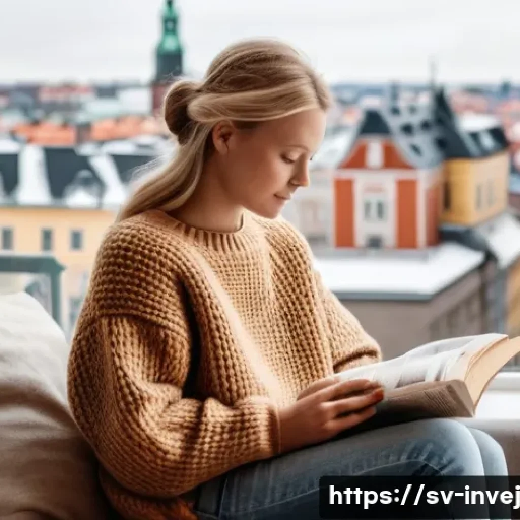 대체투자 포트폴리오 형성의 중요성 - **Prompt:** "A cozy scene in a modern Swedish apartment during 'fika'. A young woman with blonde hai...