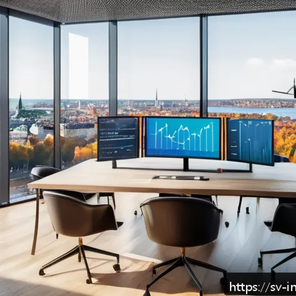 대체투자 포트폴리오 투자 트렌드 - A sophisticated modern office environment in Stockholm featuring a diverse group of professional inv...