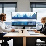 Home 21 대체투자 포트폴리오에서의 정책 변화 반영 - A professional Nordic office scene featuring a diverse group of investors analyzing complex financia...