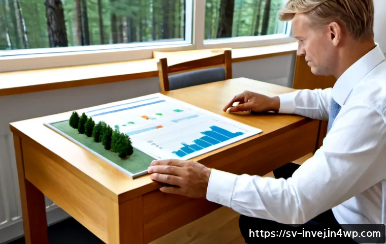 Home 17 대체투자 포트폴리오의 투자 전략 모색 - Photorealistic Nordic financial planning scene in a bright Stockholm office, a Swedish investment ad...